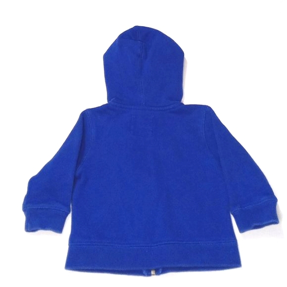 OshKosh B'gosh zipper front blue hoodie US 12 Month - Picture 3 of 5